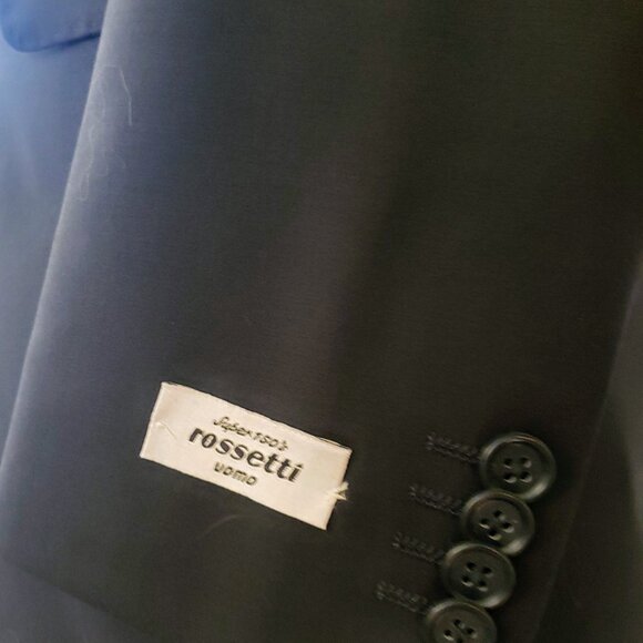 Rosetti 38S Navy Blue 2pc 100% Super 150s Wool Suit NWT - Picture 3 of 8